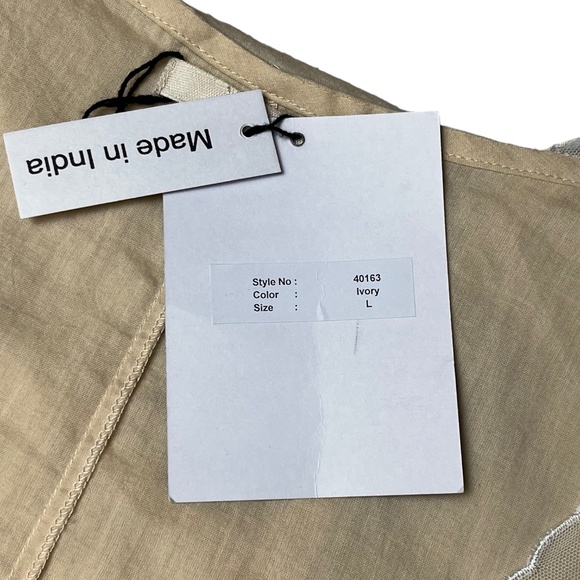 Nataya 40163 Downton Abbey Ivory Peach Tea Party Gown Tulle Dress Size Large NWT - Picture 12 of 15